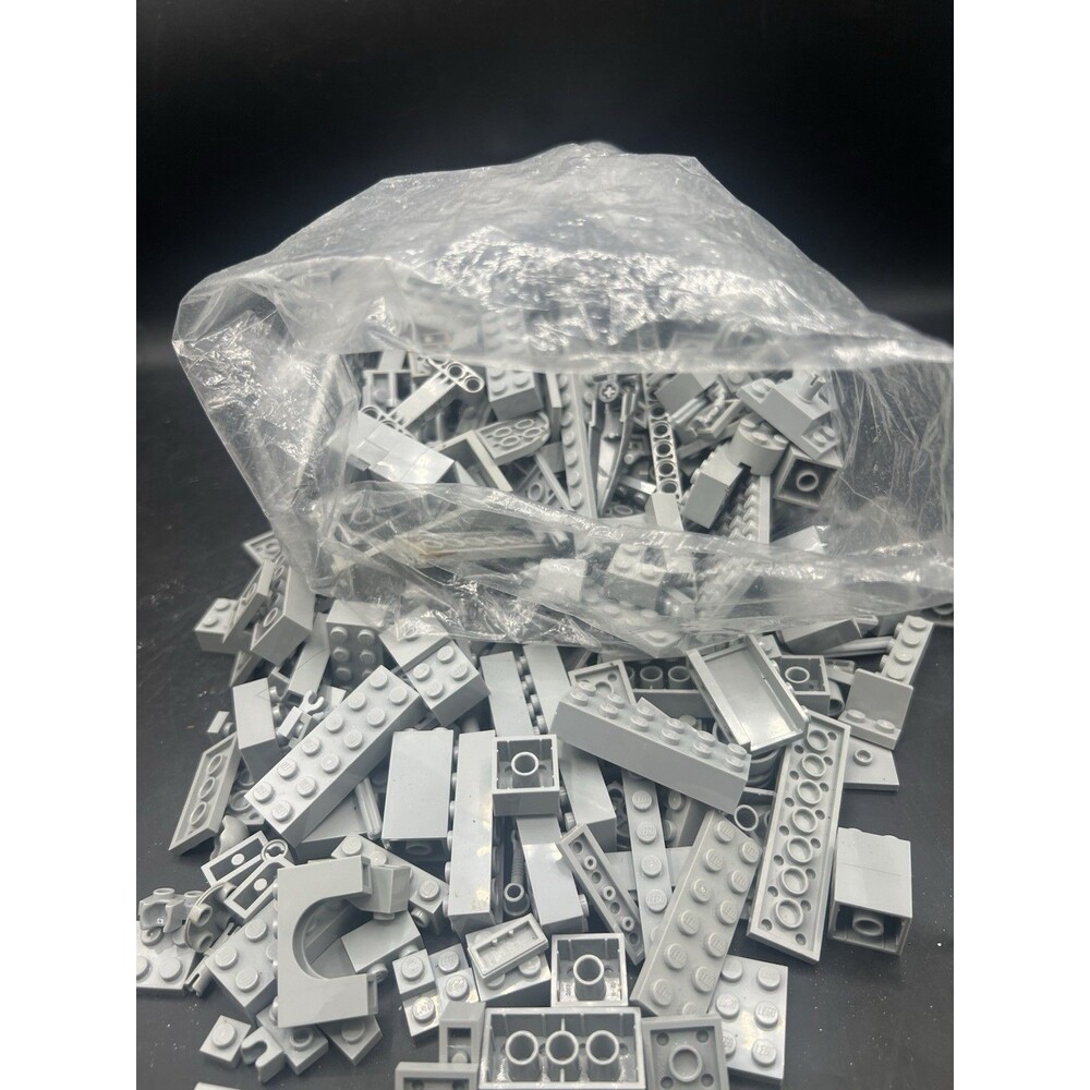 LEGO - 1.15 lb of Light Grey Bricks Lot